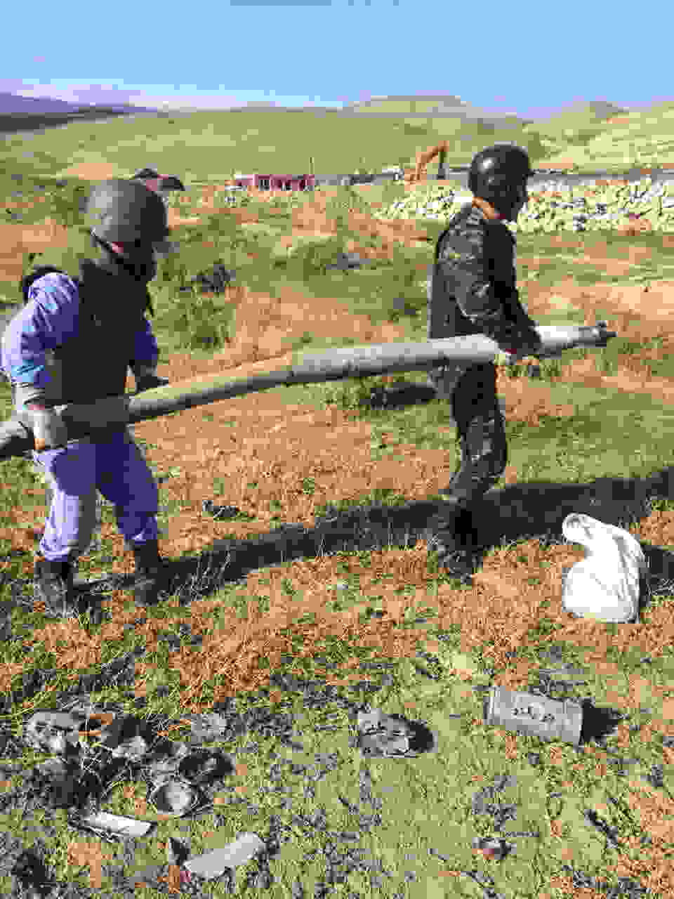  Yaşıllaşdırma İdarəsinin ərazisindən partlamamış hərbi sursatlar tapıldı   - FOTO