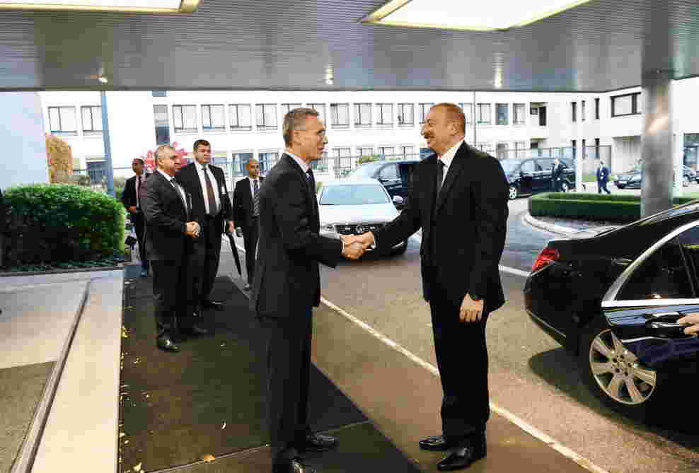 İlham Əliyev NATO-nun baş katibi ilə görüşdü - FOTO