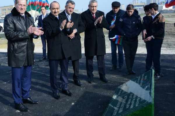 Bakıda biznes mərkəzinin təməli qoyuldu   - FOTOLAR