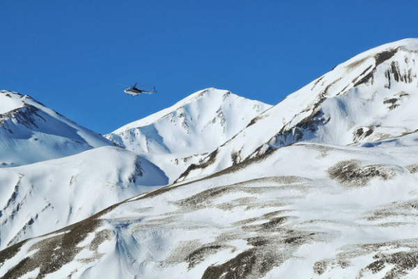 Media nümayəndələri alpinistlərin axtarıldığı əraziyə aparıldı 