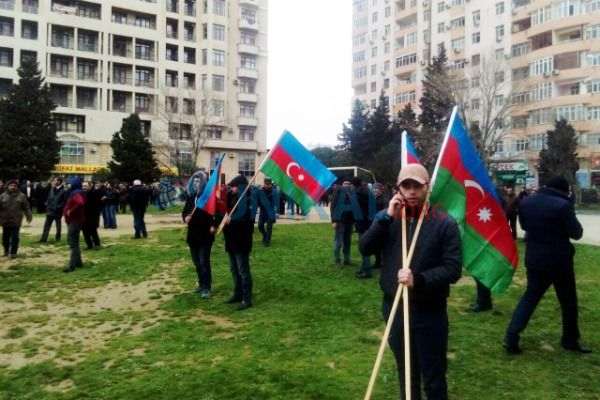 Milli Şuranın mitinqi başladı  - FOTOLAR