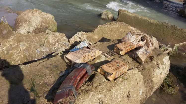Yuxarı Qarabağ kanalında silah-sursat tapıldı   - FOTOLAR
