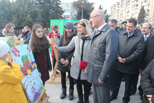 Nizami rayonunda Novruz bayramı qeyd edilib -  FOTOLAR