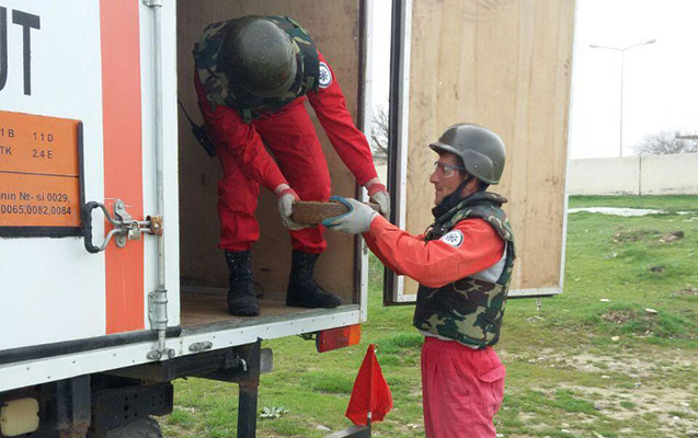 Ağstafada mina tapıldı -  FOTO