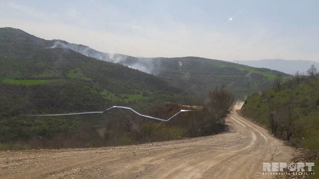 Qubada meşə ərazisində yanğın söndürüldü  - FOTOLAR (YENİLƏNİB) 