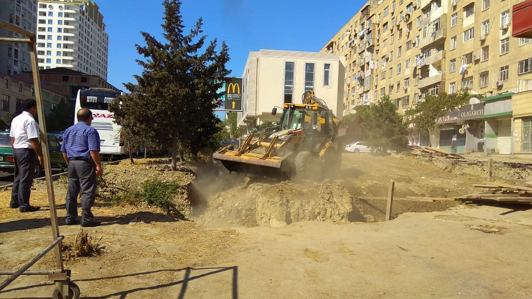 Bakı Meriyası söküntüləri davam etdirir    - FOTOLAR