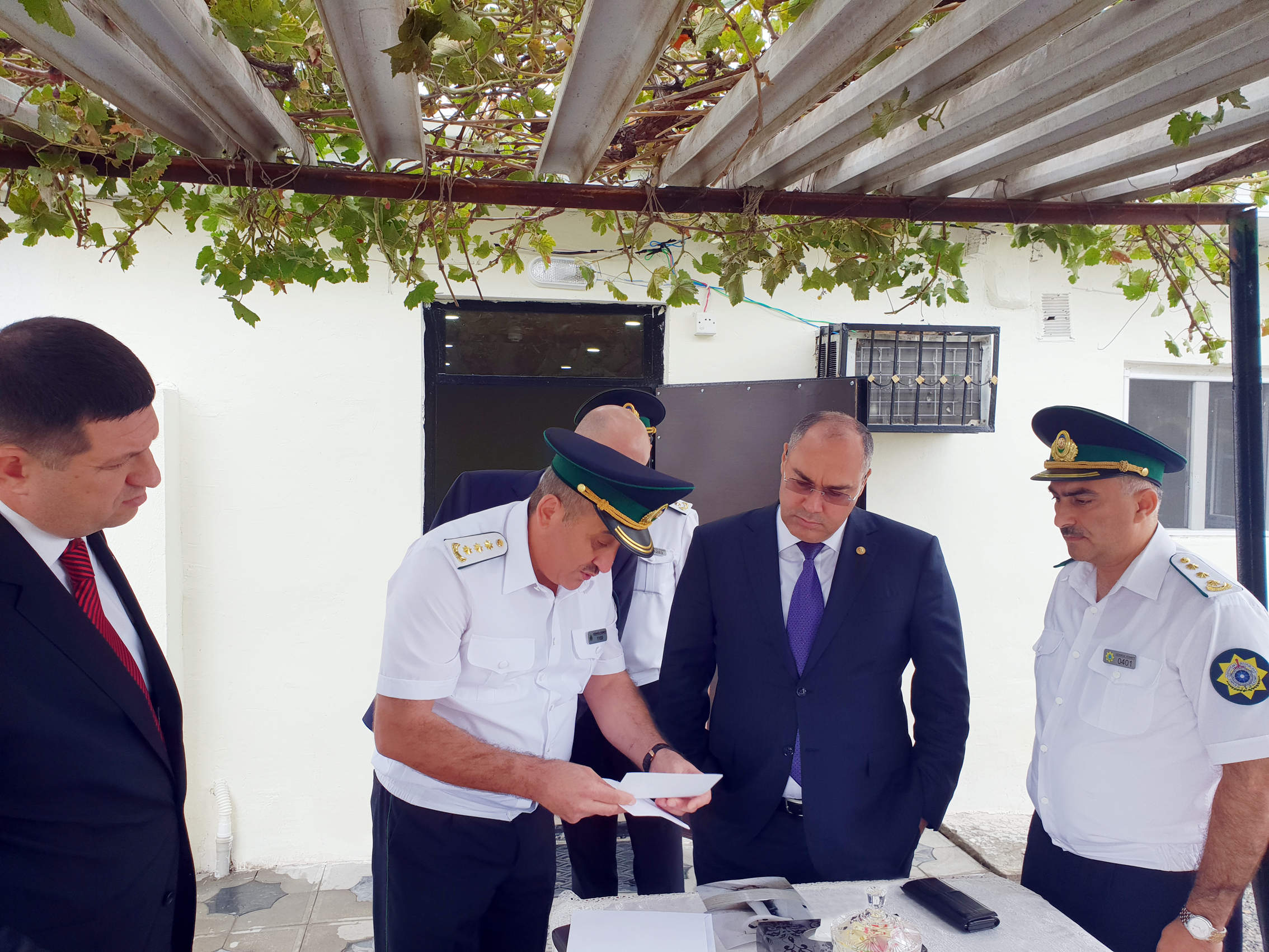 Səfər Mehdiyev Xudafərin gömrük postunda   - FOTOLAR