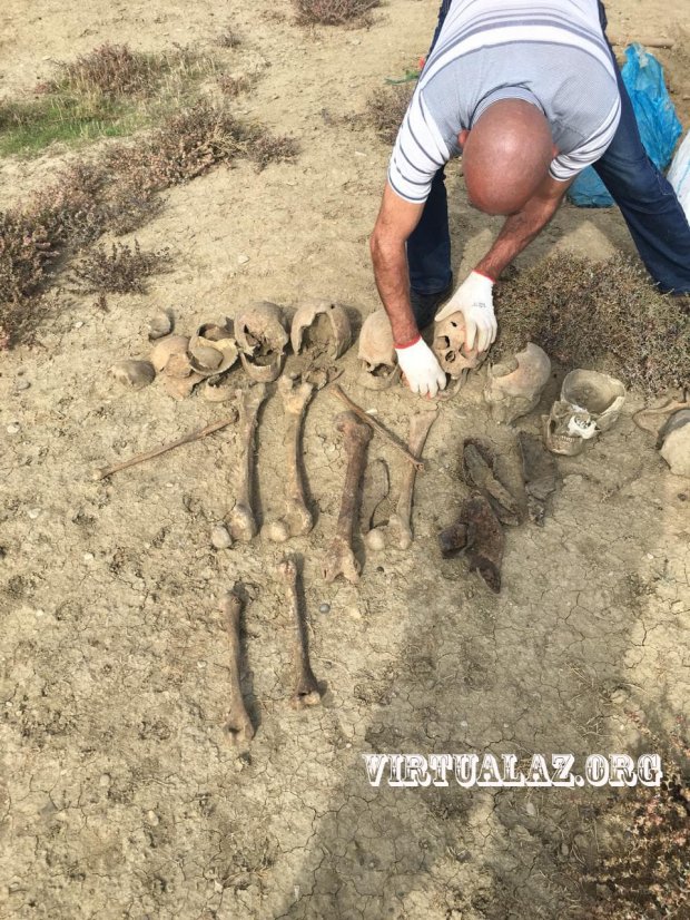 Müşfiqin qalıqları çıxarıldı    - Baş sümüyündə iki güllə yeri var (FOTO)