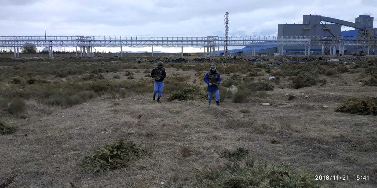 Sumqayıt Texnologiyalar Parkında 7 top mərmisi tapıldı - FOTOLAR