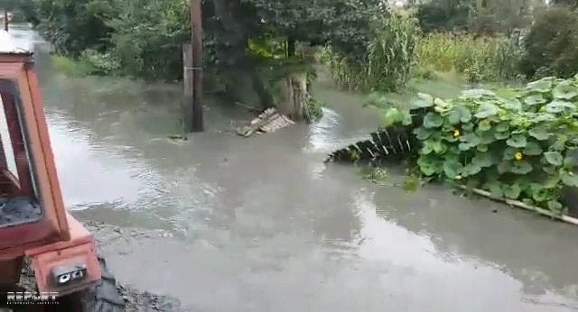 Güclü yağış Zaqatalada selə səbəb olub -  FOTO